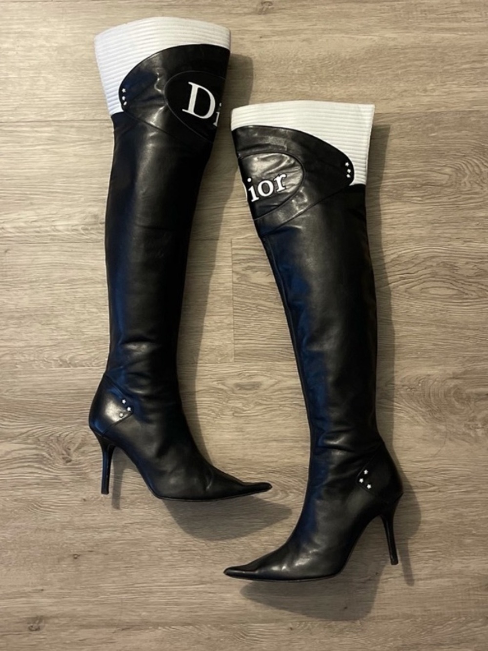 Vintage Dior x Galliano over the knee moto boots 39 - Picture 2 of 6